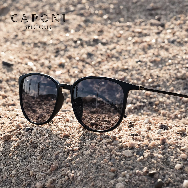 CAPONI Luxury Light Frame Trendy Men's Shades Driving Fishing Cycling Sport Photochromic Sunglasses Polarized Unisex, 3 colors
CAPONI Luxury Light Frame Trendy Men's Shades Driving Fishing Cycling Sport Photochromic Sunglasses Polarized Unisex, 3 colors
