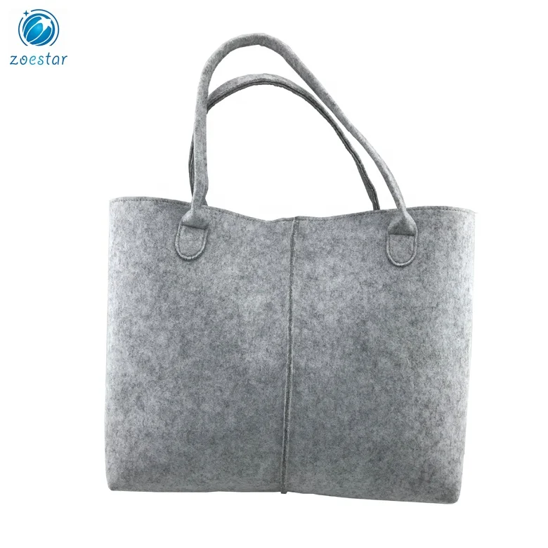 Large Capacity Felt Handbag for Women Lady Daily Shopping Tote Bag