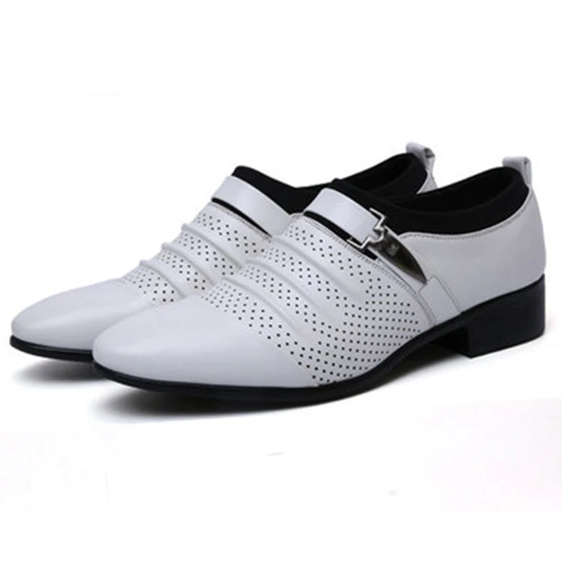A026 Summer High Quality Formal Slip On Hollow Out Sandals Man Black Brown White Men Leather Shoes Mens Pointed Toe Dress Shoes
A026 Summer High Quality Formal Slip On Hollow Out Sandals Man Black Brown White Men Leather Shoes Mens Pointed Toe Dress Shoes