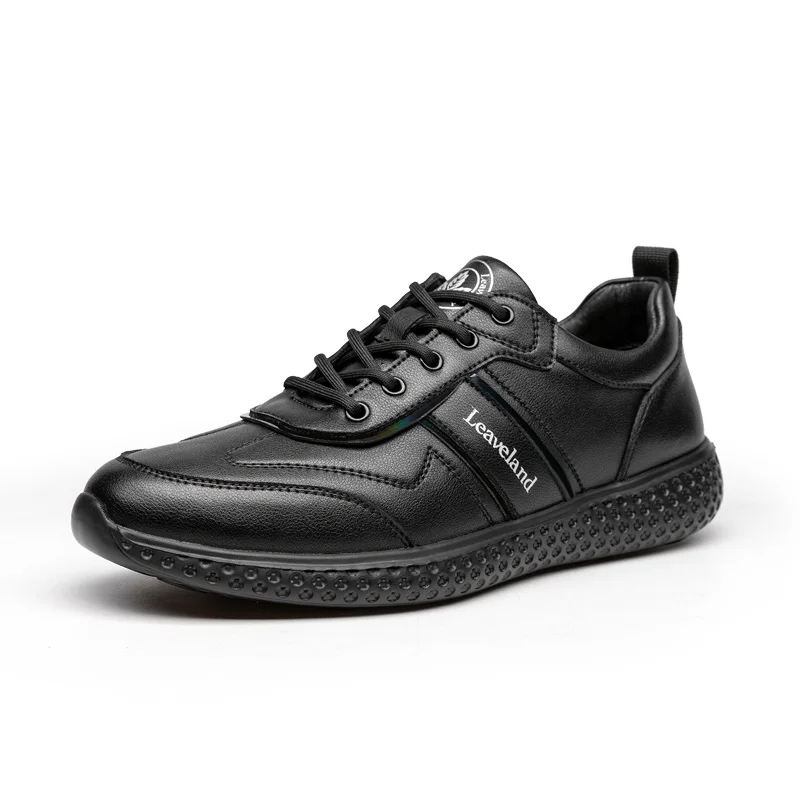 Leaveland 2021 Autumn Winter New Design Premium Top Quality Lace-up Leather Shoes Sneaker Man Genuine Leather Mens Sneakers 2021, Black
Leaveland 2021 Autumn Winter New Design Premium Top Quality Lace-up Leather Shoes Sneaker Man Genuine Leather Mens Sneakers 2021, Black