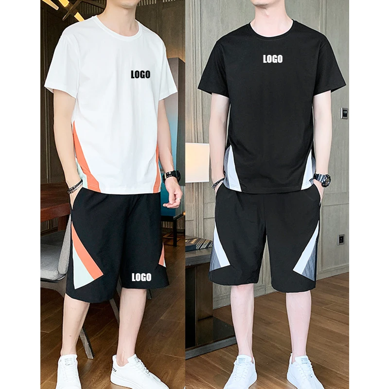 Free Shipping wholesale sports tracksuit color block two piece short sleeve top track shorts set tracksuit mens
Free Shipping wholesale sports tracksuit color block two piece short sleeve top track shorts set tracksuit mens