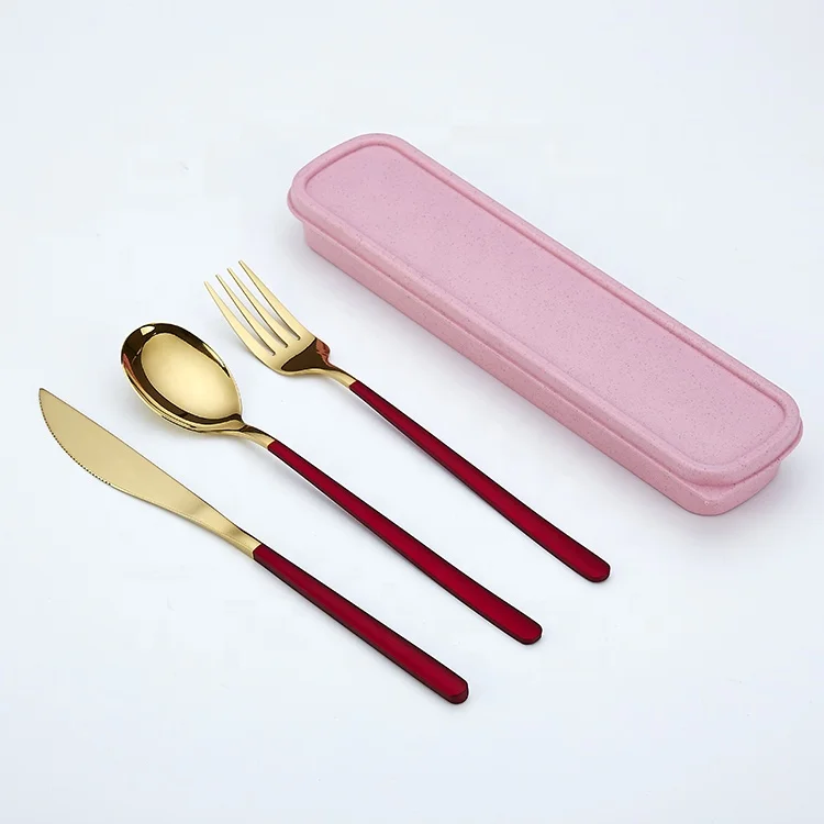 Stainless Steel 4pcs Cutlery Set Portable Camp Reusable Flatware spoon fork knife Travel Utensils
Stainless Steel 4pcs Cutlery Set Portable Camp Reusable Flatware spoon fork knife Travel Utensils