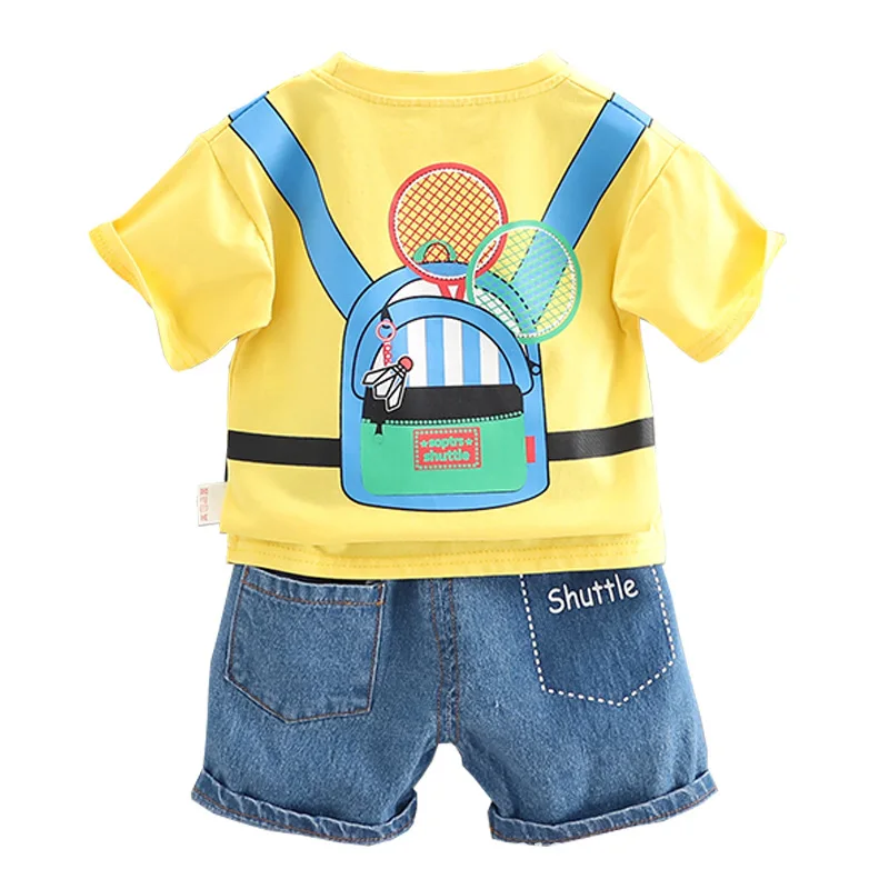 New Boys bear short-sleeved Sets Summer Kids Clothing Sets Stripe Colorful T-shirt + Pants 2pcs Boys Suit Clothing, Yellow,white
New Boys bear short-sleeved Sets Summer Kids Clothing Sets Stripe Colorful T-shirt + Pants 2pcs Boys Suit Clothing, Yellow,white