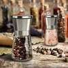 Salt and Pepper Grinder Set Premium Stainless Steel Glass