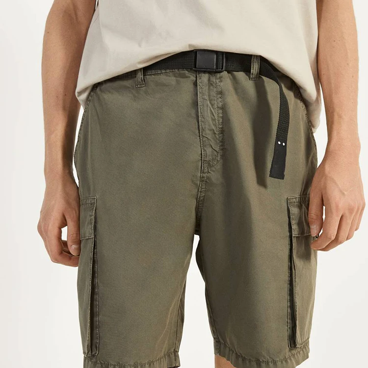 wholesale mens custom twill fabric mens bermuda cargo shorts