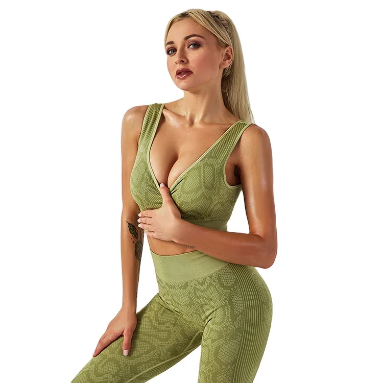 New Seamless Snake Print Fitness Clothing Sportswear Yoga Set Sport Suit Women Workout Yoga Vest Running Athletic Pants
New Seamless Snake Print Fitness Clothing Sportswear Yoga Set Sport Suit Women Workout Yoga Vest Running Athletic Pants