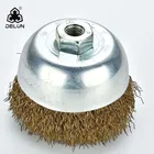 crimped copper wire cup brush