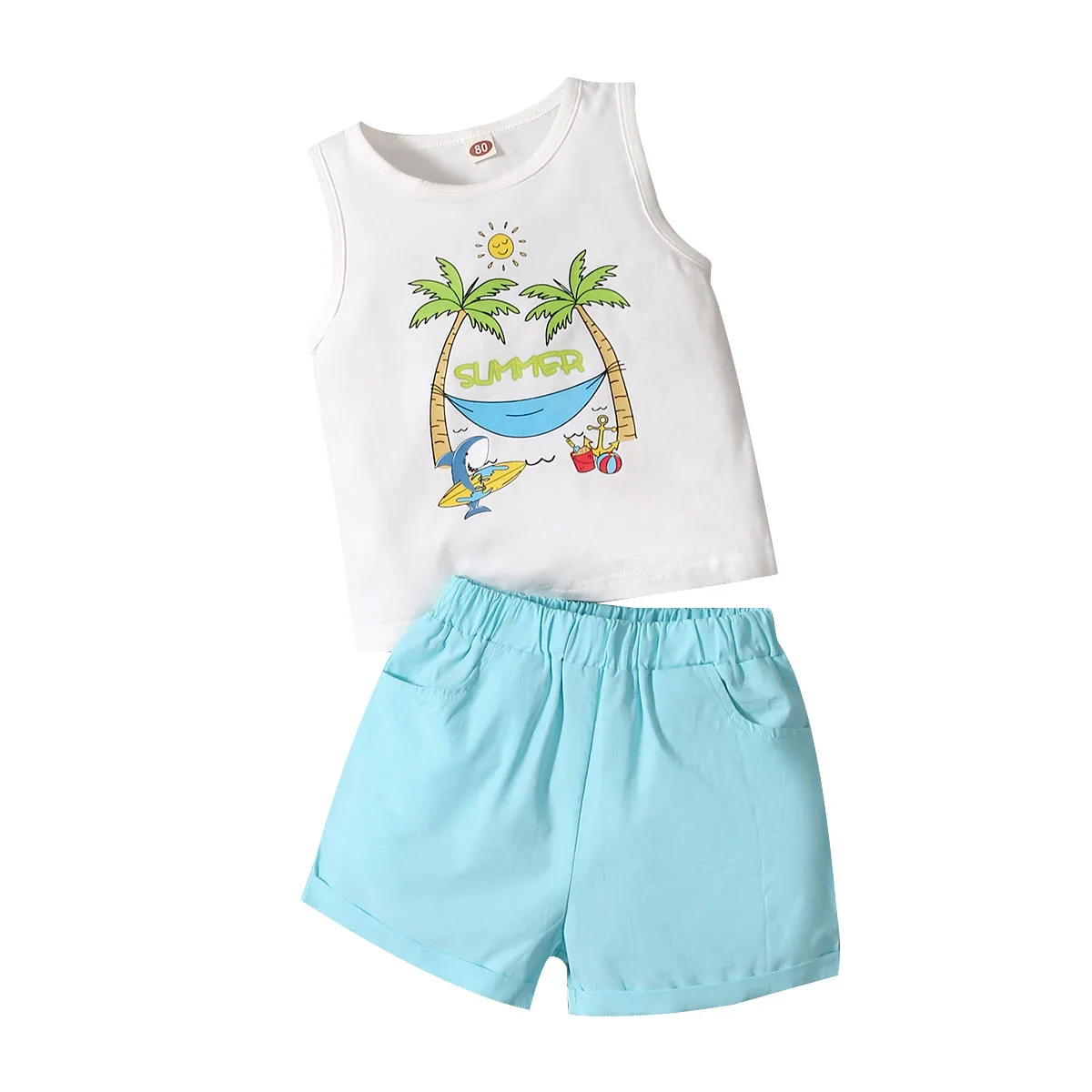 RTS Baby boys' clothing sets summer Baby clothing sets 3-24months Newborn baby clothing set, Blue
RTS Baby boys' clothing sets summer Baby clothing sets 3-24months Newborn baby clothing set, Blue
