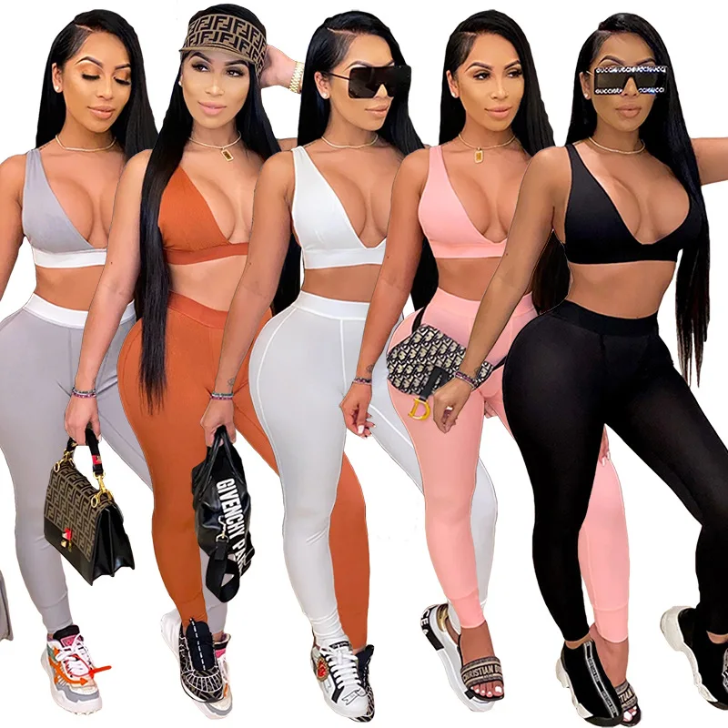 Sports suit tight vest casual two-piece suit 2021 summer sexy jogger gym workout lingerie matching push up tops fashionable, Picture color
Sports suit tight vest casual two-piece suit 2021 summer sexy jogger gym workout lingerie matching push up tops fashionable, Picture color