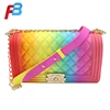 hot-selling Candy Color Ladies Designer Handbags women Cross Body purse hand Bag pvc Jelly Bags