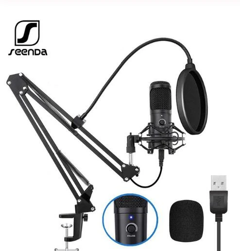 

USB Microphone Kit 192KHZ/24BIT Podcast Condenser MIC for PC Laptop Karaoke Youtube Studio Recording Microphone