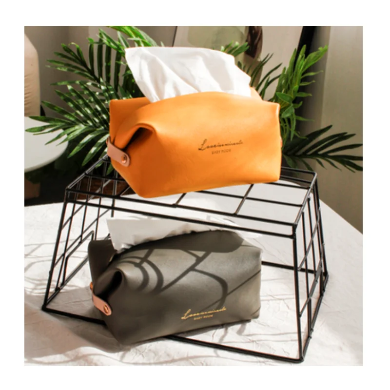 Custom New Nordic style Leather Facial Tissue Paper Box Holder Cover Car napkin container Organizer for home decoration
Custom New Nordic style Leather Facial Tissue Paper Box Holder Cover Car napkin container Organizer for home decoration