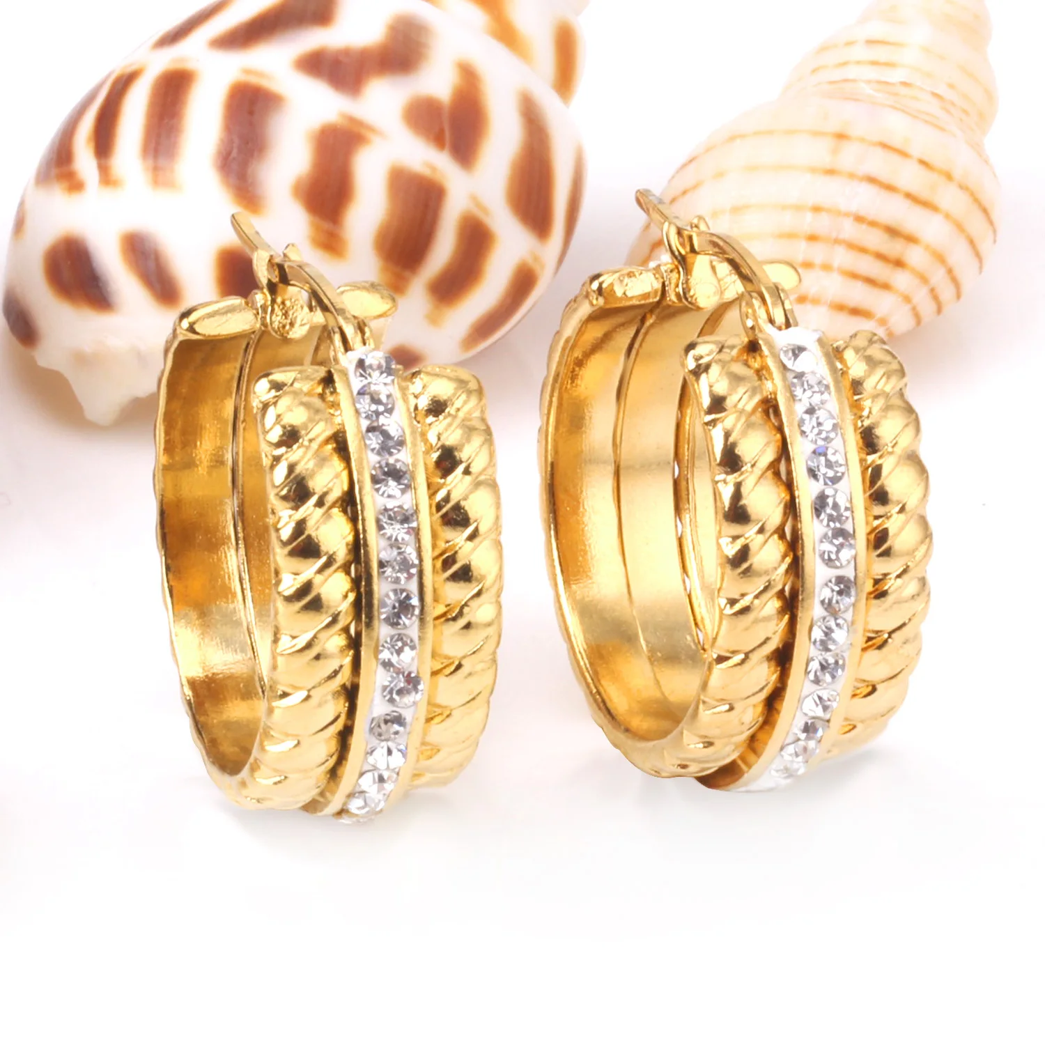 SunnyJewelry Big Hoop Earrings Women Stainless Steel Exquisite Jewelry Round Vehicle Wheel For Party Wedding Daily
SunnyJewelry Big Hoop Earrings Women Stainless Steel Exquisite Jewelry Round Vehicle Wheel For Party Wedding Daily