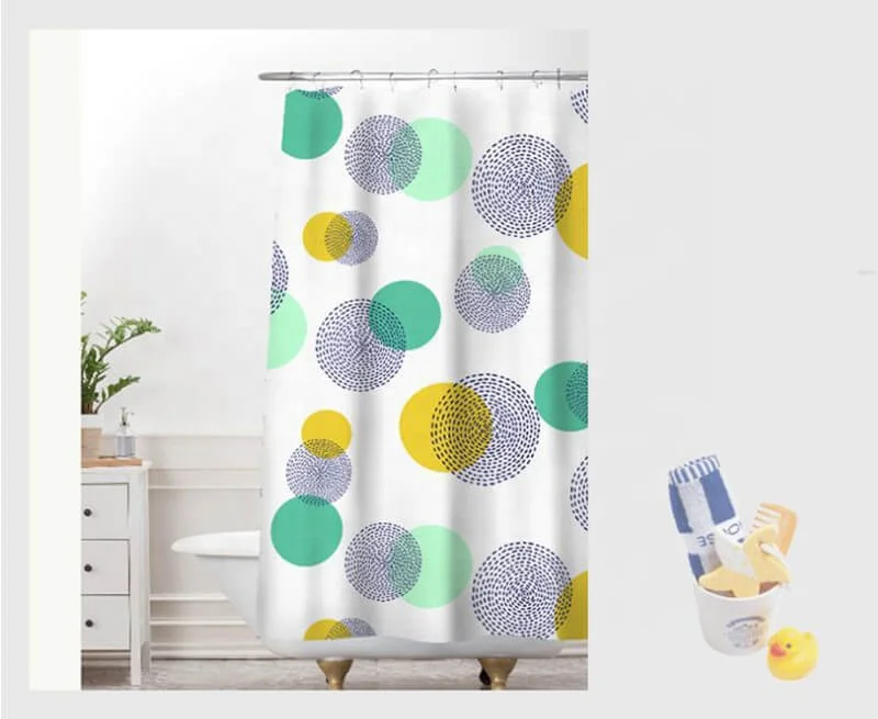i@home china custom design thick waterproof colorful shower curtain modern polyester, 4 colors
i@home china custom design thick waterproof colorful shower curtain modern polyester, 4 colors