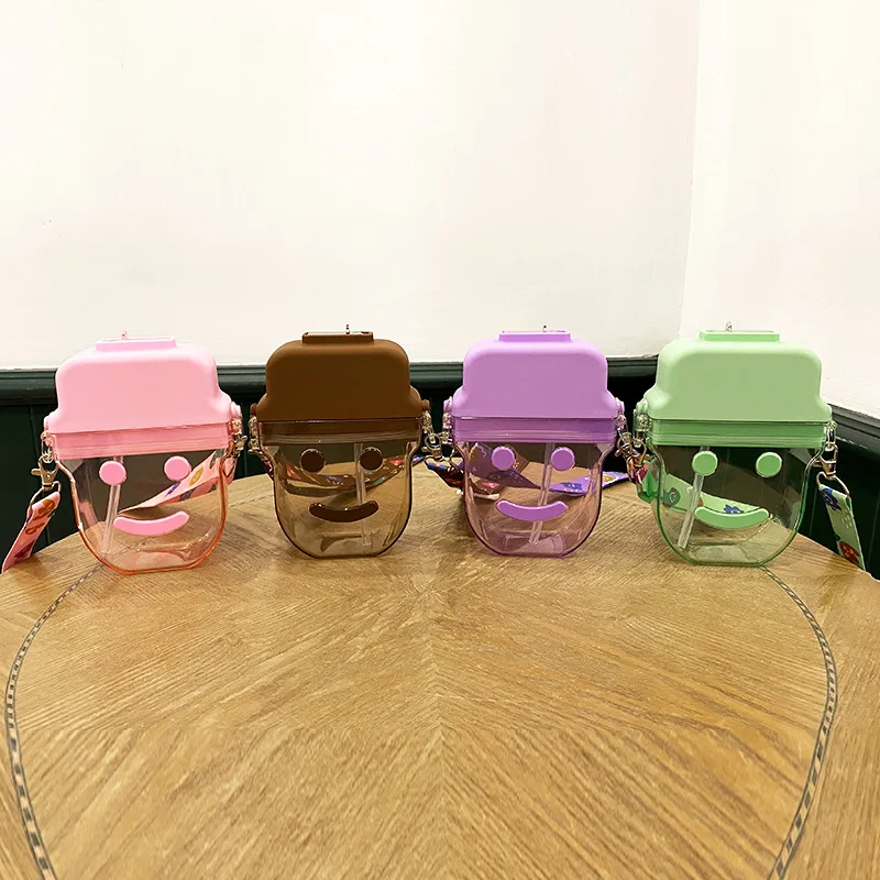 Summer Best Selling Creative Ice Cream Plastic Water Bottle Messenger Bag Cup Purse Smiley Popsicle Drink Purse With Straw, Pink, purple, green, brown
Summer Best Selling Creative Ice Cream Plastic Water Bottle Messenger Bag Cup Purse Smiley Popsicle Drink Purse With Straw, Pink, purple, green, brown