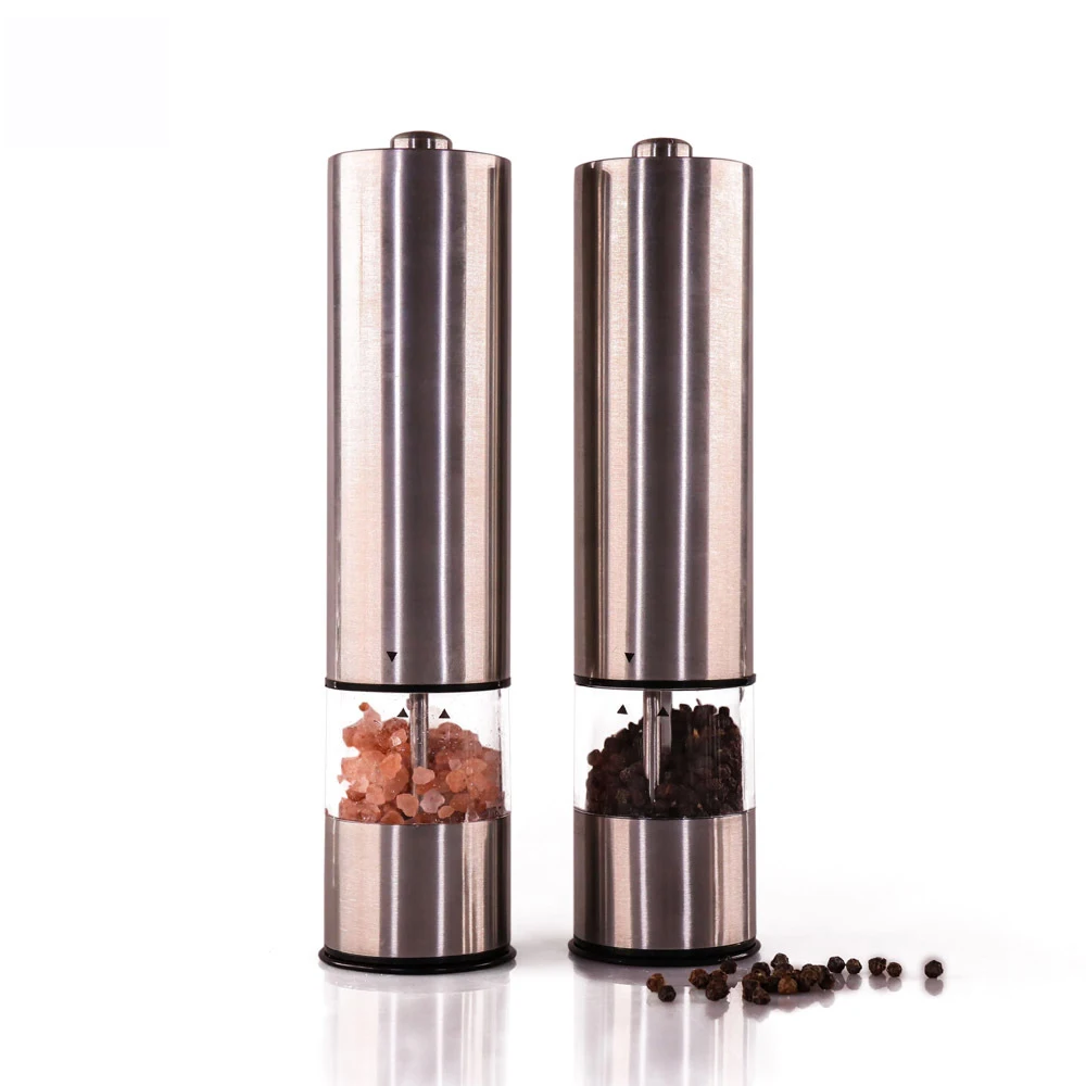 CL036 Stainless Steel Spice Grain Seasoning Grinder Electric Spice Flour Mill Grinder kitchen BBQ Tools Seasoning Pepper Mill, Silver
CL036 Stainless Steel Spice Grain Seasoning Grinder Electric Spice Flour Mill Grinder kitchen BBQ Tools Seasoning Pepper Mill, Silver