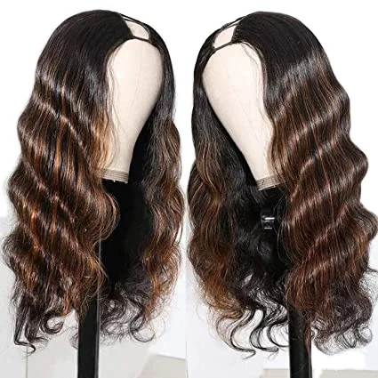 T30 Ombre Colored 2"x4" U Part Wig Body Wave Human Hair Wigs for Women ,Brazilian Human Hair Glueless Full Head Clip in Half Wig
T30 Ombre Colored 2"x4" U Part Wig Body Wave Human Hair Wigs for Women ,Brazilian Human Hair Glueless Full Head Clip in Half Wig