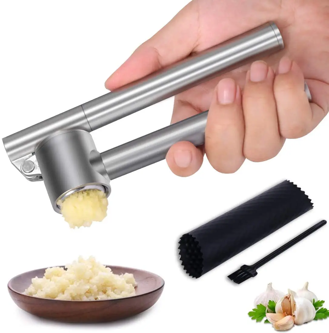 Garlic Press 304 Stainless Steel Garlic Crusher & Press Set ginger crusher Rocker Rust Proof Kitchen accessories gadgets
Garlic Press 304 Stainless Steel Garlic Crusher & Press Set ginger crusher Rocker Rust Proof Kitchen accessories gadgets