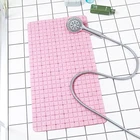 Shower Bath Tub PVC Mat With Drain Holes And Suction Cups For Elder Kids Safety Silicone Bathroom Mat