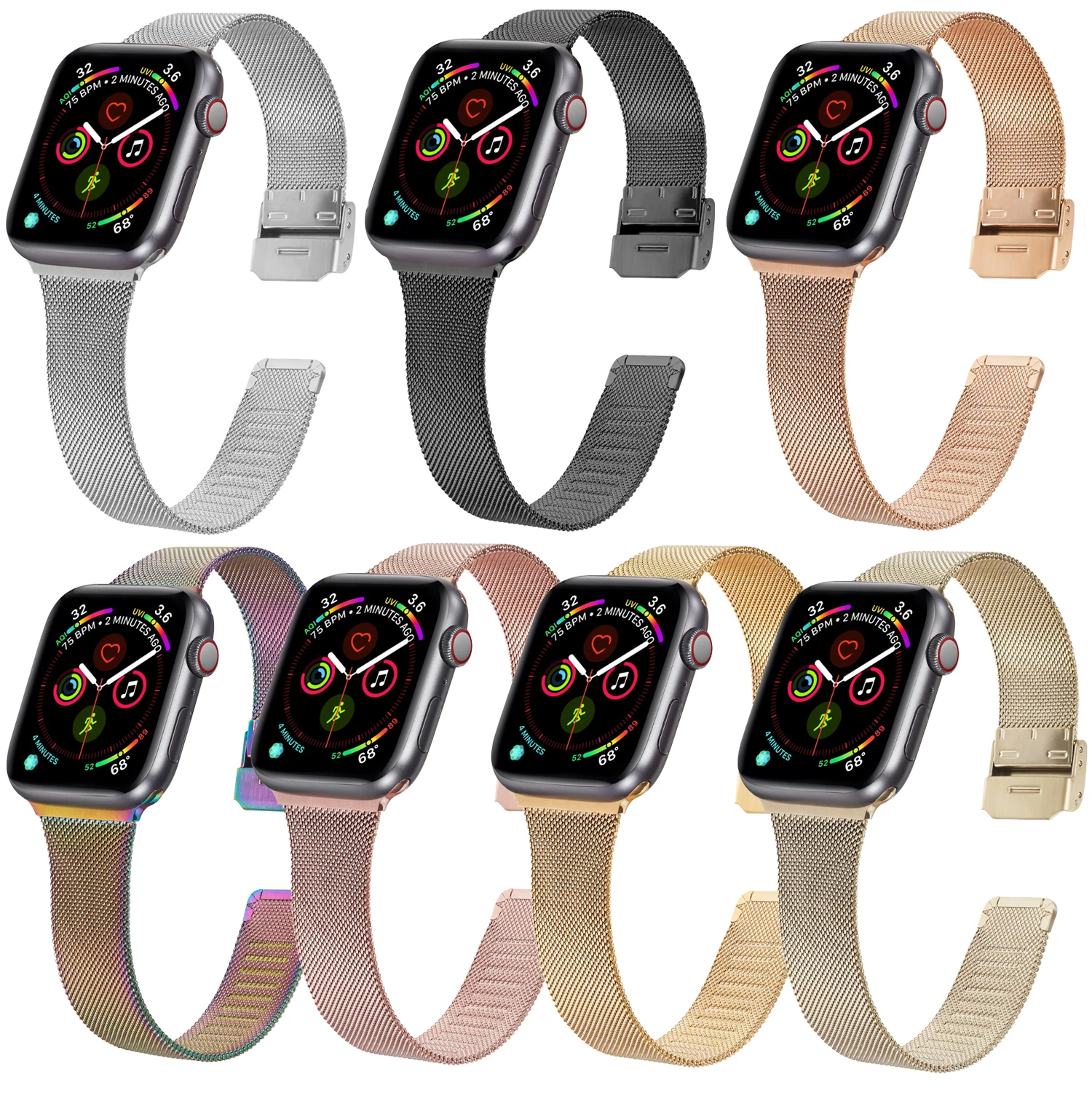 38mm 40mm 42mm 44mm Hot Sale Products Stainless Steel Watch Bracelet for Apple Watch Metal Band, Multi colors
38mm 40mm 42mm 44mm Hot Sale Products Stainless Steel Watch Bracelet for Apple Watch Metal Band, Multi colors