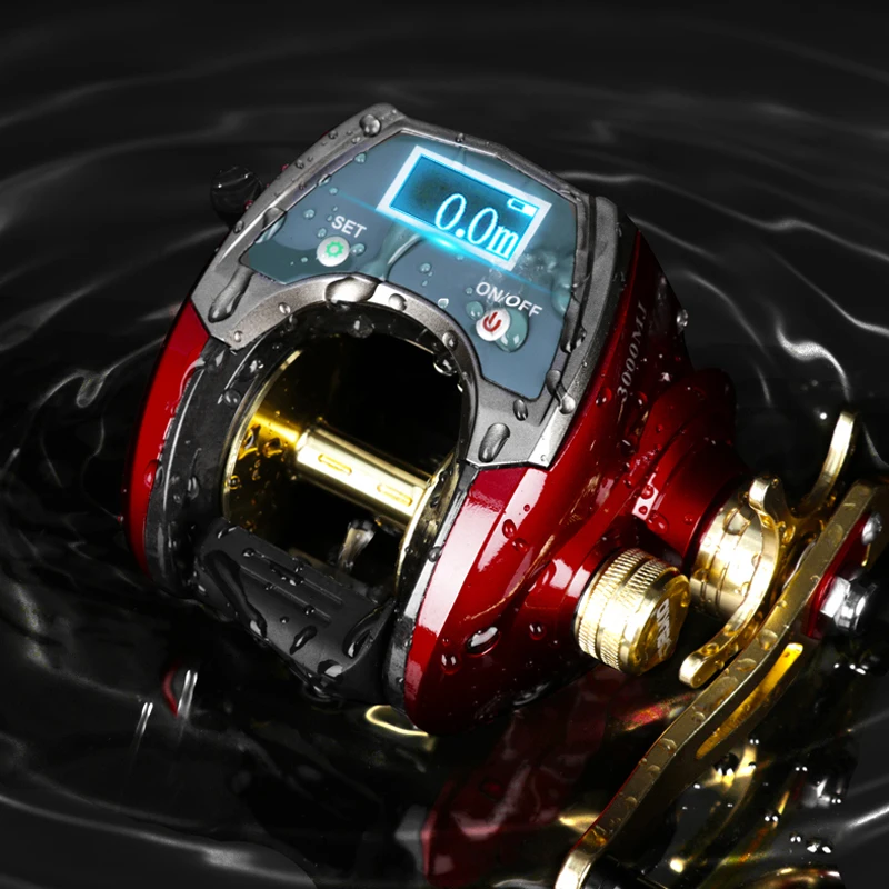 20kg drag power cold light display Magnetic brake electric Reels Big Game electric deep sea Fishing Reels, Red
20kg drag power cold light display Magnetic brake electric Reels Big Game electric deep sea Fishing Reels, Red