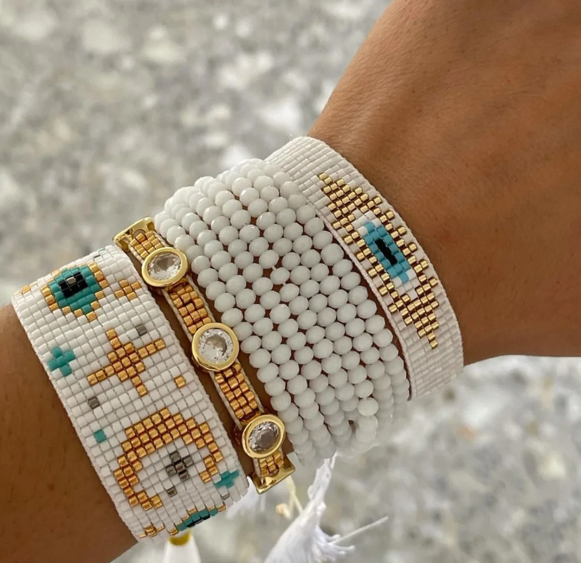 Miyuki New Charms Jewelry Bracelet Charm 2020 New Fit Original for Women Zircon Fashion Gift Party Rhinestone Handmade, White
Miyuki New Charms Jewelry Bracelet Charm 2020 New Fit Original for Women Zircon Fashion Gift Party Rhinestone Handmade, White
