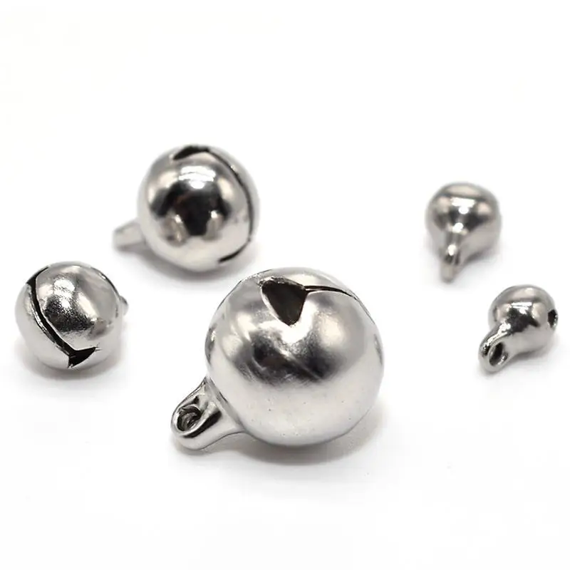 6mm mini Gold Silver 100pcs/bag 5/6/8/10 stainless steel jingle bell to decorate jewelry findings
6mm mini Gold Silver 100pcs/bag 5/6/8/10 stainless steel jingle bell to decorate jewelry findings