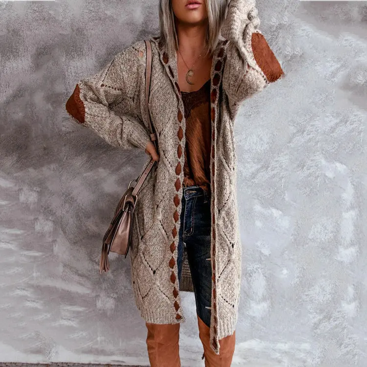Fall line decoration casual oversized coat trench size sweater womens hooded cardigan sweater coat
Fall line decoration casual oversized coat trench size sweater womens hooded cardigan sweater coat