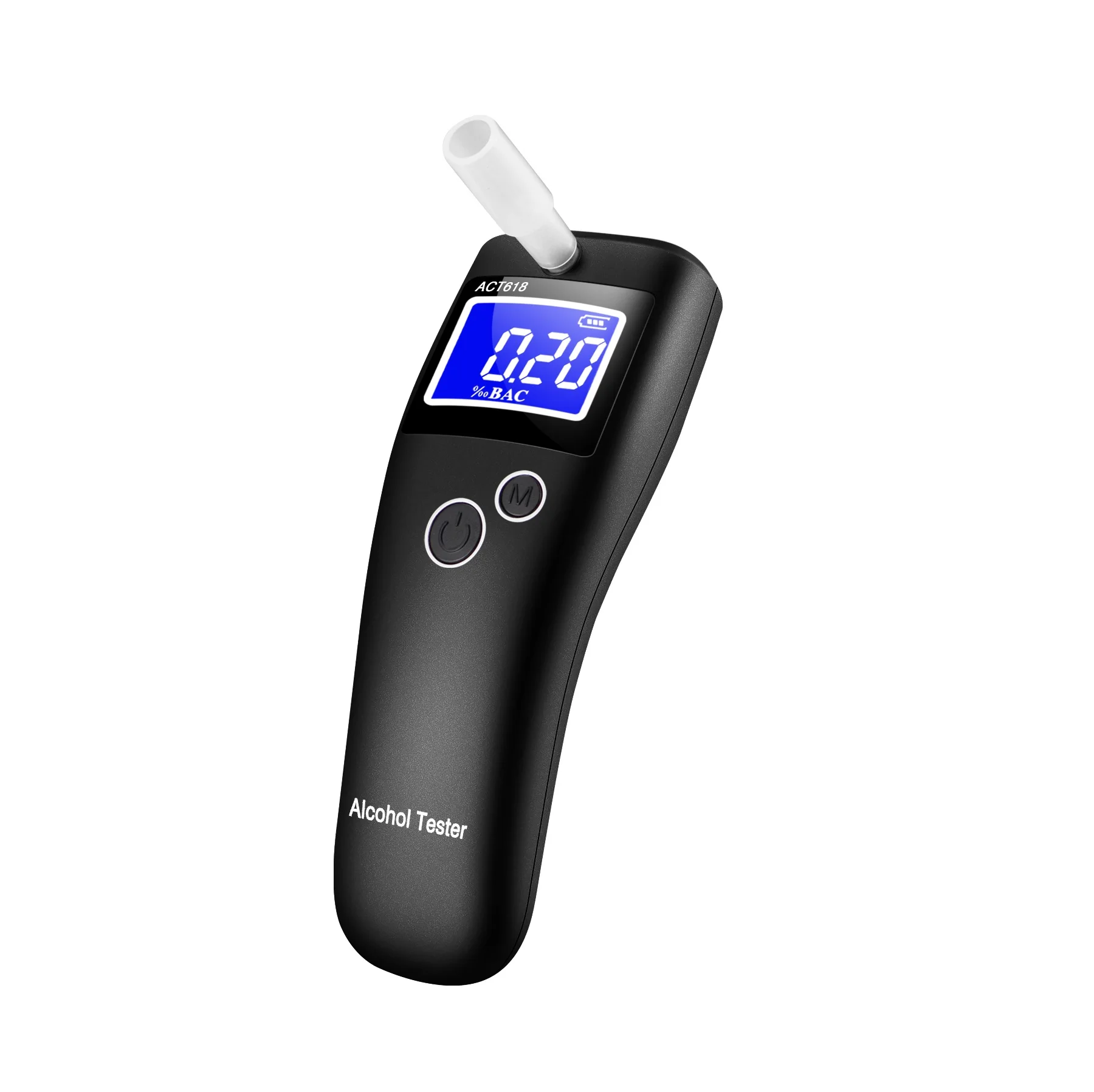 Amazon hot selling LCD digital display breathing for alcohol tester
