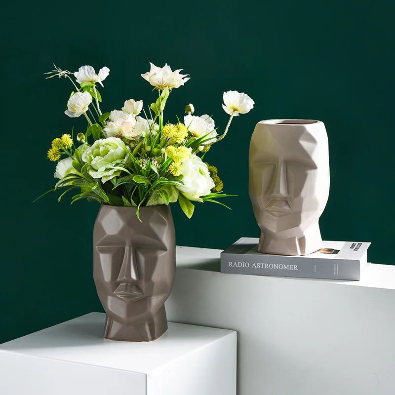 home decor nordic modern unique M size ceramic flower vases porcelain for home decor, Customized
home decor nordic modern unique M size ceramic flower vases porcelain for home decor, Customized