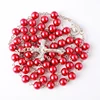 High Quality Multi Color Rosary Chain Christian Cross Glass Pearl Beads Rosaries Religious Catholic Wholesale Yiwu Factory