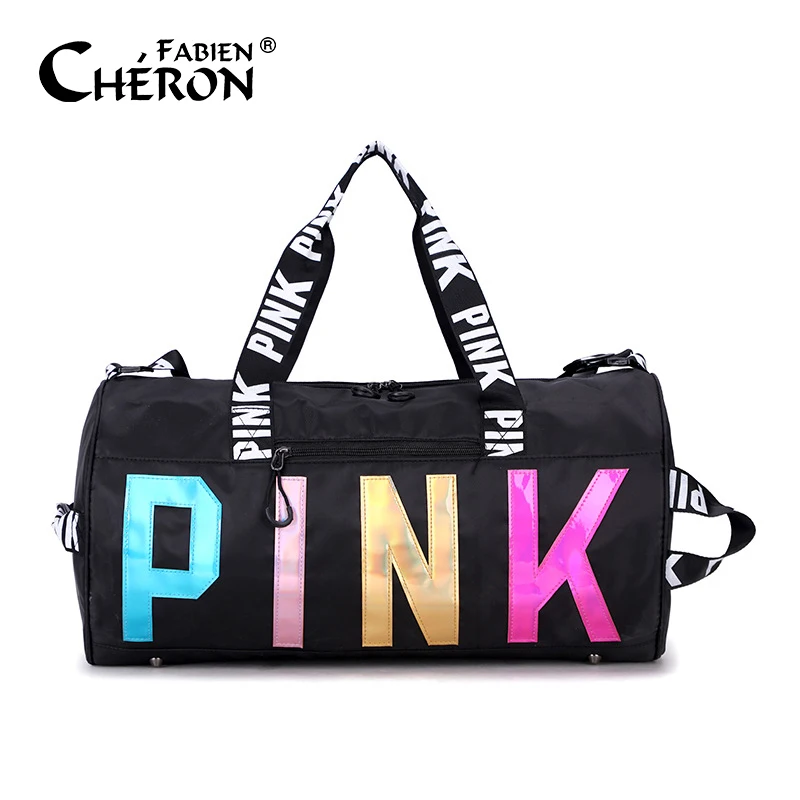 Pink Letter Travel Bag Women Outdoor Sports Fitness Training Bags Nylon Waterproof Female Fitness Gym Bag, Pink,black,yellow,blue,grey,red,green
Pink Letter Travel Bag Women Outdoor Sports Fitness Training Bags Nylon Waterproof Female Fitness Gym Bag, Pink,black,yellow,blue,grey,red,green