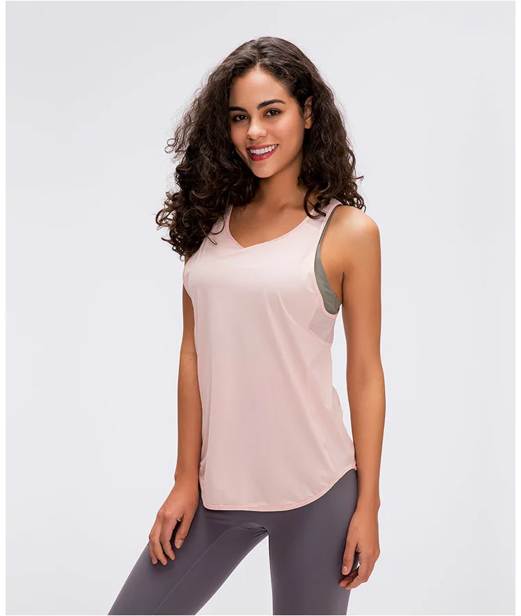 Spring and summer 2021 new yoga sports vest pure color sleeveless breathable running fitness jacket women, Picture
Spring and summer 2021 new yoga sports vest pure color sleeveless breathable running fitness jacket women, Picture