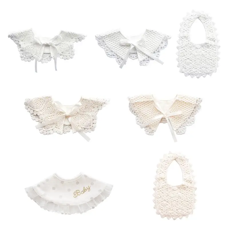Wholesale Solid Lace Baby Bibs, White
Wholesale Solid Lace Baby Bibs, White