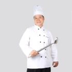 Custom Short sleeve chef jacket double-breasted white chef uniform unisex Hot