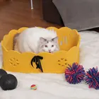 waterproof easy to clean multicolor cat house cute simple house for cat