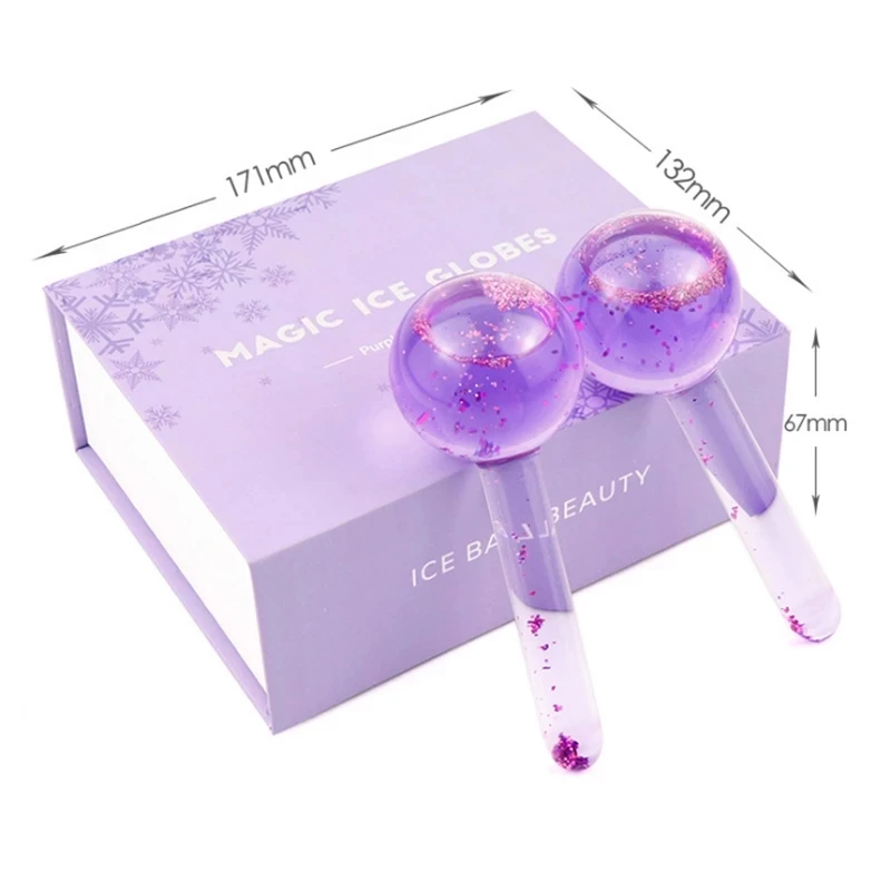 2Pcs Ice Cooling Roller Globes Facial Roller Skin Care Beauty Face Massage Wrinkle Remover Massager, Pink blue purple
2Pcs Ice Cooling Roller Globes Facial Roller Skin Care Beauty Face Massage Wrinkle Remover Massager, Pink blue purple