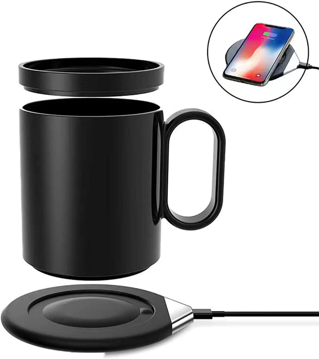 Travel Smart Temperature Control Warm Up Cup Gifted Design Home Essential Wireless Charging Warm Up Charger Mug Cup, Black, white
Travel Smart Temperature Control Warm Up Cup Gifted Design Home Essential Wireless Charging Warm Up Charger Mug Cup, Black, white