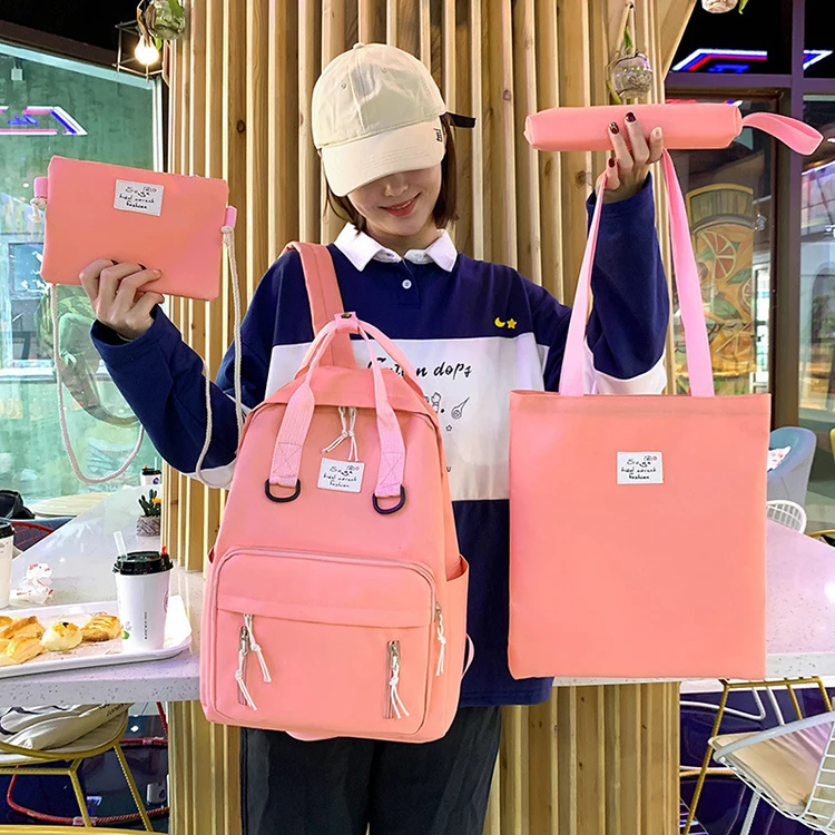 SCB043 Popularity little fresh tote shoulder bag and pencil case four-piece set backpack school bags kids students
SCB043 Popularity little fresh tote shoulder bag and pencil case four-piece set backpack school bags kids students