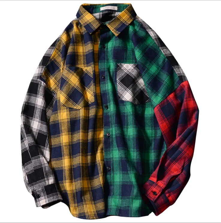 Men's Plaid Shirts Spring Autumn New Men Hip Hop Long-Sleeved Shirt Male Fashion Casual Shirt Top
Men's Plaid Shirts Spring Autumn New Men Hip Hop Long-Sleeved Shirt Male Fashion Casual Shirt Top