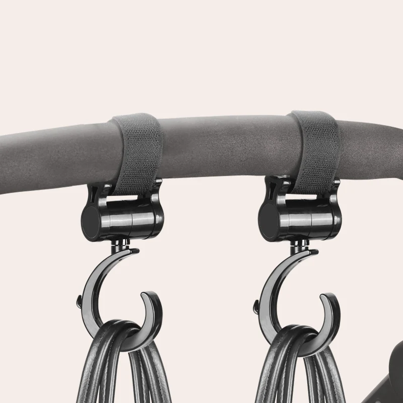 

Stroller Hook Organizer Accessories Wholesale Multi Purpose Buggy Clip Baby Stroller Hooks, Black