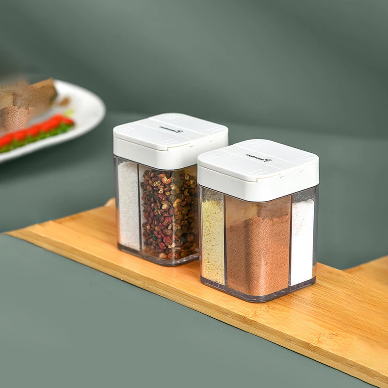 DD388 Japanese Household Kitchen Spices Box Four Compartment Plastic Storage Box Division Cooking Bottle Seasoning Jar, White
DD388 Japanese Household Kitchen Spices Box Four Compartment Plastic Storage Box Division Cooking Bottle Seasoning Jar, White