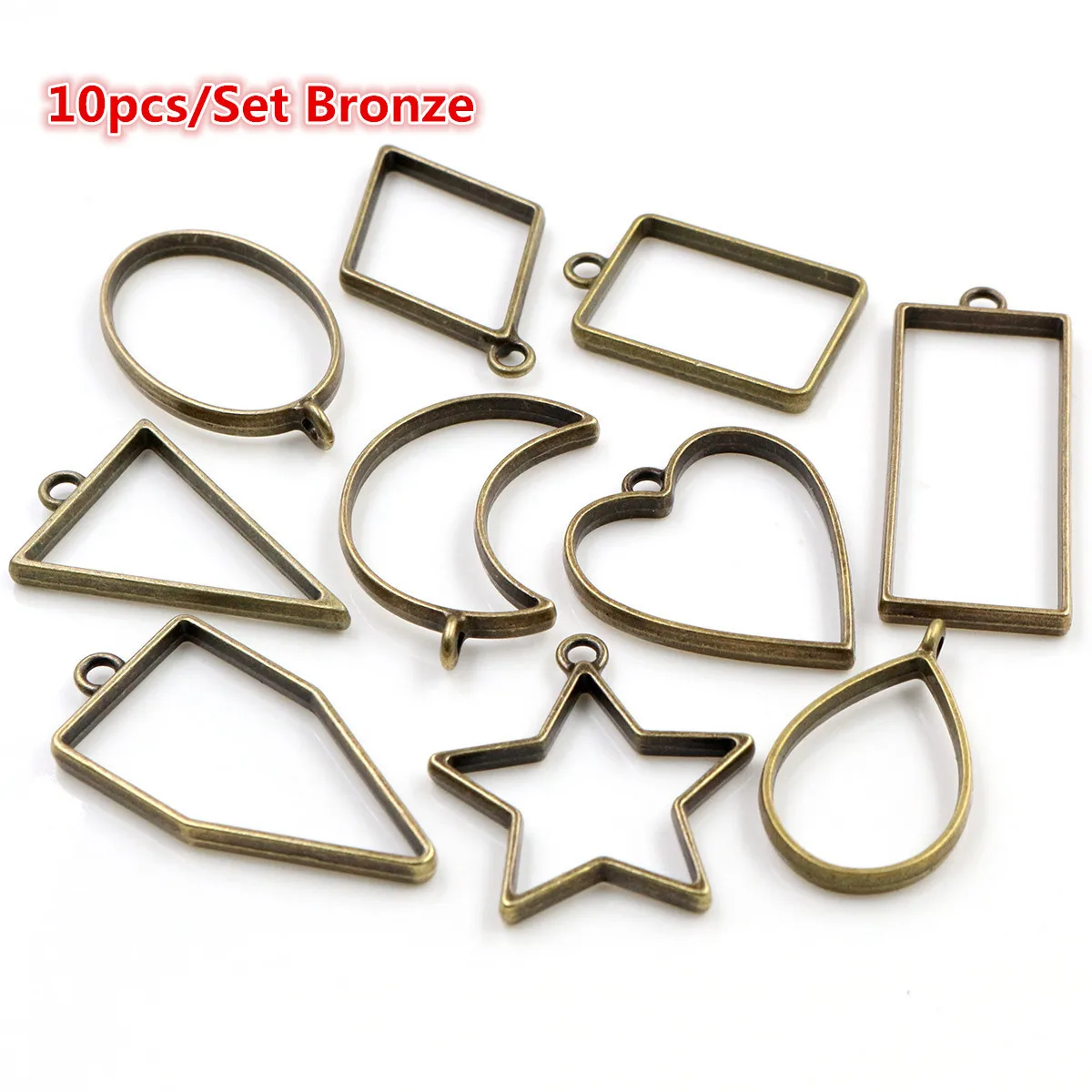 10pcs/lot Bronze Plated High Quality Geometric Figure Charm Photo Frame Hollow Glue Pendant Charms DIY Handmade
10pcs/lot Bronze Plated High Quality Geometric Figure Charm Photo Frame Hollow Glue Pendant Charms DIY Handmade