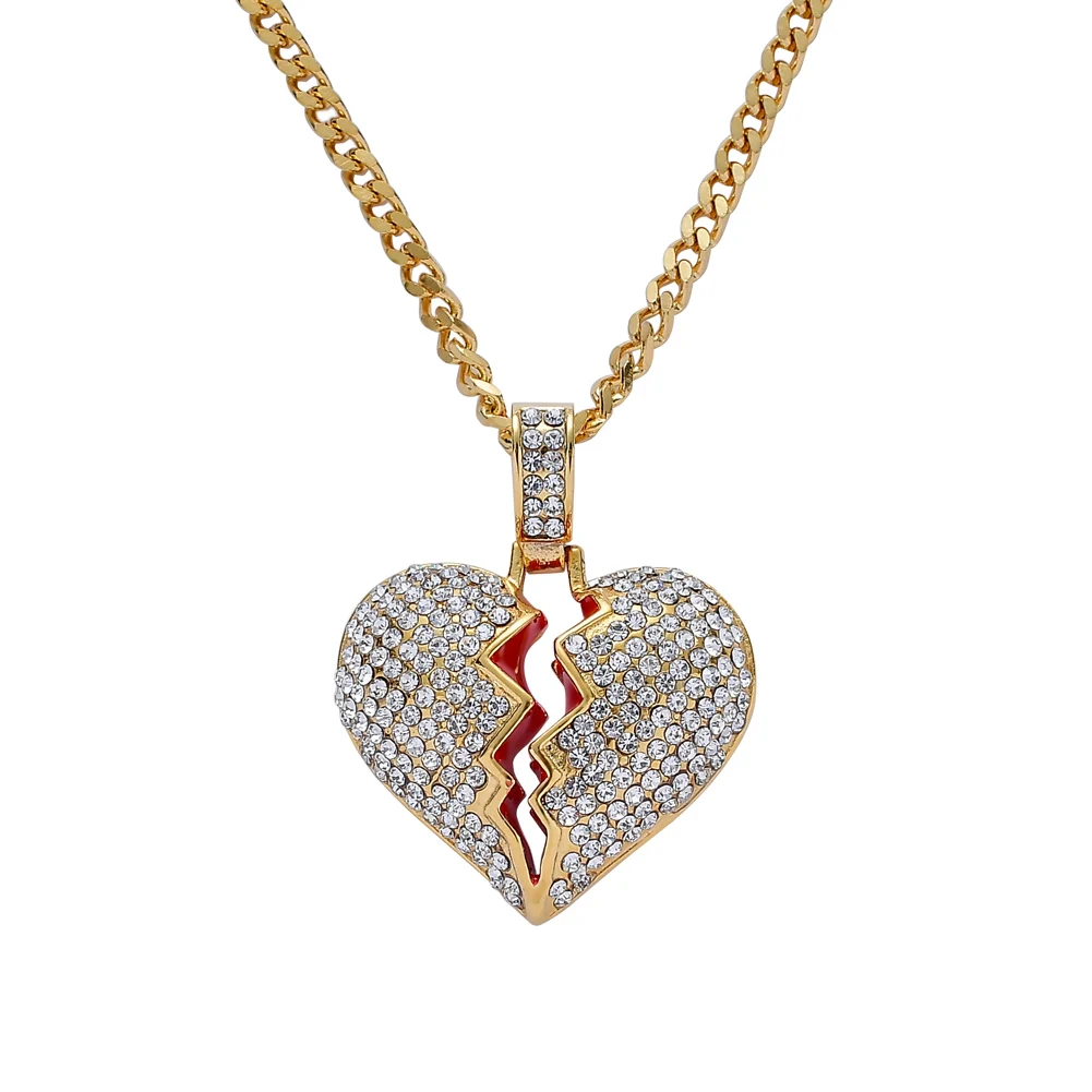 TUNKALL SN208 Heart Pendant cuban Chain Stainless Steel Necklace Hip HopJewelry For Gift
TUNKALL SN208 Heart Pendant cuban Chain Stainless Steel Necklace Hip HopJewelry For Gift