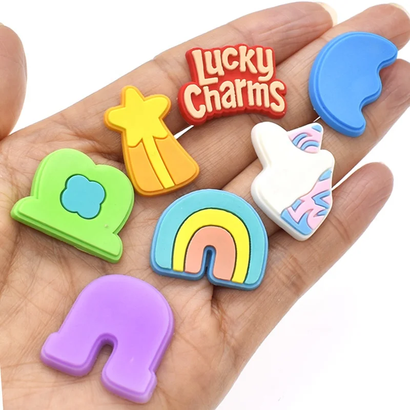 lucky charms croc charms Cheap wholesale Custom Soft PVC for ladies shoes decorations, As pics
lucky charms croc charms Cheap wholesale Custom Soft PVC for ladies shoes decorations, As pics