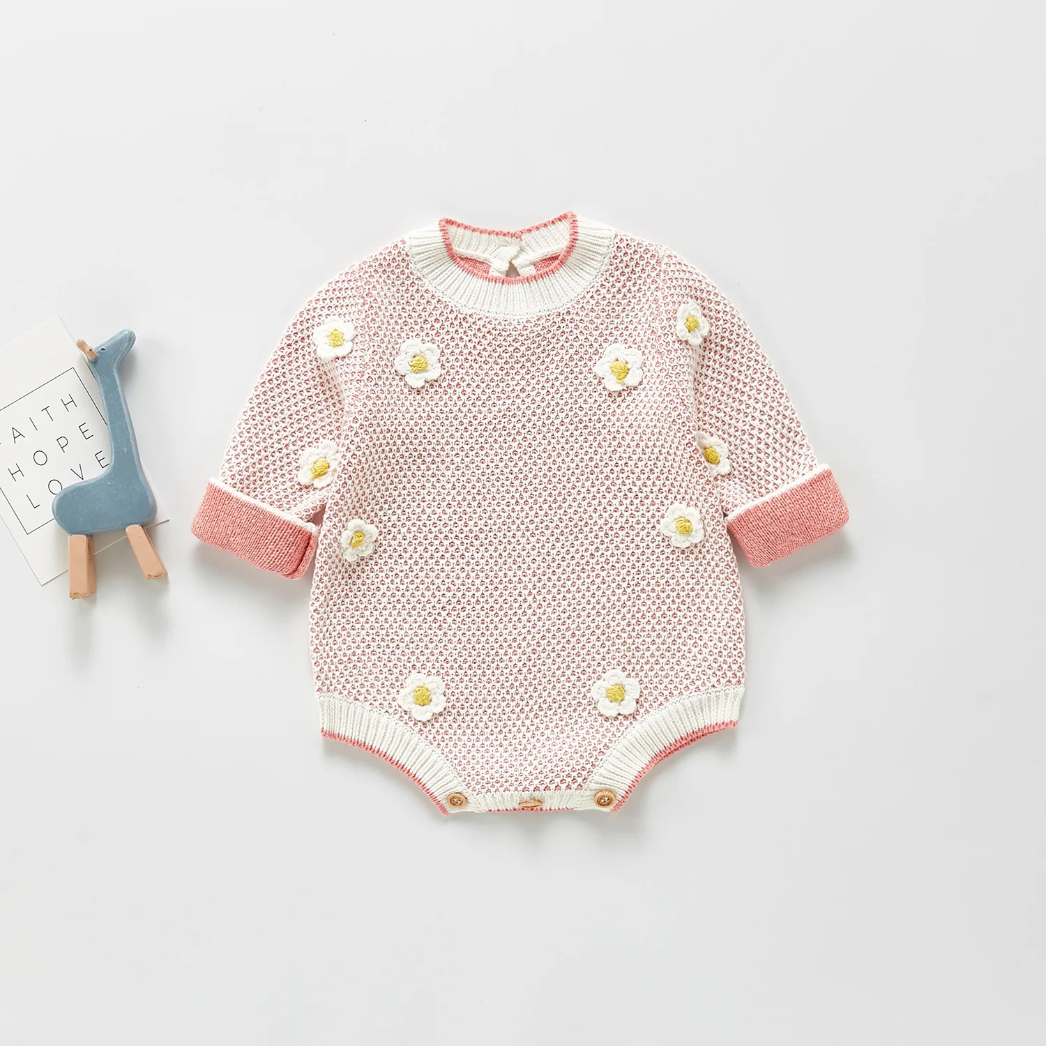 New Spring And Autumn Baby Floral Soft Woolen Long Sleeve Bodysuit Baby Knitted Romper Coat, Picture
New Spring And Autumn Baby Floral Soft Woolen Long Sleeve Bodysuit Baby Knitted Romper Coat, Picture