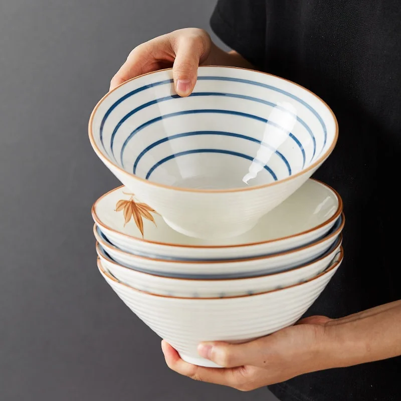Ceramic Noodle Bowl Household Large Soup Bowl Creative Personality Japanese Tableware Ins Noodle Bowl, As picture or customized
Ceramic Noodle Bowl Household Large Soup Bowl Creative Personality Japanese Tableware Ins Noodle Bowl, As picture or customized