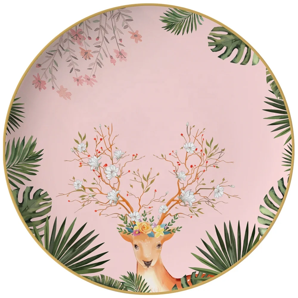 New Arrival Bone Porcelain Design Ceramic Wedding Charger Plate Dessert Plate Gold Decorative Plate
New Arrival Bone Porcelain Design Ceramic Wedding Charger Plate Dessert Plate Gold Decorative Plate