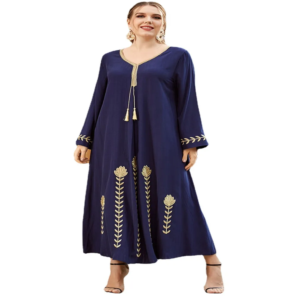 Dubai Abaya 2020 Luxurious Large Women's Long Sleeve Embroidery Waist Thin Blue City Leisure Long Skirt Gulf Abayas
Dubai Abaya 2020 Luxurious Large Women's Long Sleeve Embroidery Waist Thin Blue City Leisure Long Skirt Gulf Abayas