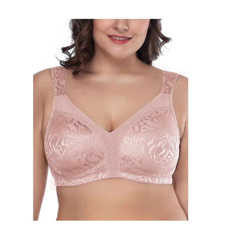Women Underwear Plus Size Full Cup Back Closure Wire Free Bra, Red ,brick red ,blue ,black,pink
Women Underwear Plus Size Full Cup Back Closure Wire Free Bra, Red ,brick red ,blue ,black,pink